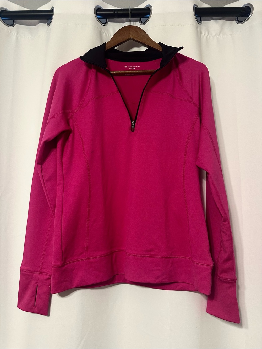 tek gear Hot Pink Quarter-Zip with Black Collar